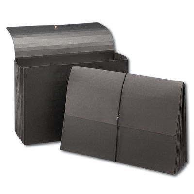Black Color Stock Expansion Wallet Legal Size - 5 Inch, 10 per Box - Item #FMSCW73L Packaged 10 ...