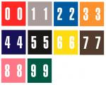 Ames "Match" Numeric Color Code Labels, 500 per Roll