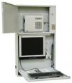 Infotek Wall Desk Computer Workstation with Electronic Lock Security