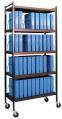 Mobile Chart Racks "Workhorse Series" 40-Space Patient Chart Storage Rack - Hospital