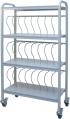 Mobile Chart Rack (24 Space) 3" Ring Binder Storage Cart - Our Top Seller!