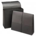 Black Color Stock Expansion Wallet, Letter Size - 5" Inch, 10 per Box