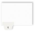 Individual Numeric Bottom Tabs 1-50, Letter Size, 25/Pkg. - (Avery, All State, & Blumberg)
