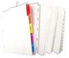 Custom-Made, Exhibit Index Tab Divider Sheets & Sets - Legal