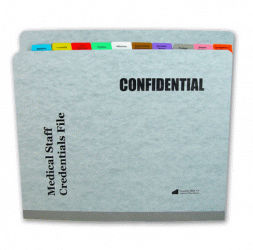 Medical Staff Folder & Credential Tab Dividers - Complete File