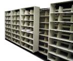 4-Post Movable Lateral Shelving, Bi-File High Density Storage System