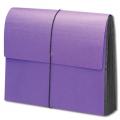 Purple Color Stock Expansion Wallet, Letter Size - 5" Inch, 10 per Box
