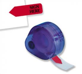 Redi-Tag "Sign Here" Dispenser Page Flags, Printed Arrows, 9/16" x 2" (Dispenser with 120 Flags)