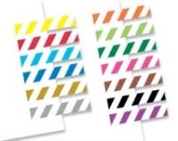 Redi-Tag Small Page Flags, Striped Colors, 3/16" x 1" (Pkg of 300 Flags)