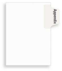 Appendix Side Tabs, Letter or Legal Size, 25/Pkg. - (Avery, All State, & Blumberg)