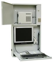 Wall Desk Computer Workstation with Electronic Lock Security