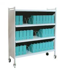 Mobile Chart Cabinet "Workhorse Series" 36-Space Binder Storage Cart