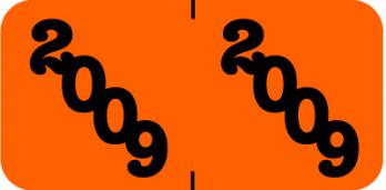 Jeter 2009 Year Code Band, 500 per roll, Color: Orange