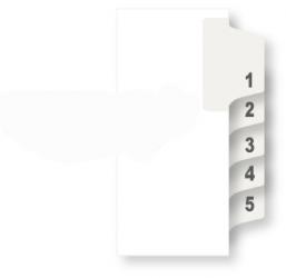 Numeric Legal Tab Sets 1-25 to 476-500 Side Tab, 25/Pkg. - (Avery, All State, & Blumberg) Letter or Legal Size
