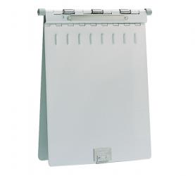 Aluminum Chart Holder, Spring-Loaded - HIPAA Compliant 3/4" Capacity