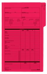 Mortgage Status File Folder: Red 4366, Printed, Red Stock, Legal Size (100/box)
