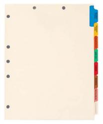 Medical Chart Tab Divider Set - 8-Tab Side Set