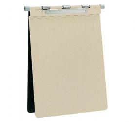 Vinyl Clad Chart Holder, Spring Loaded - HIPAA Compliant 3/4" Capacity